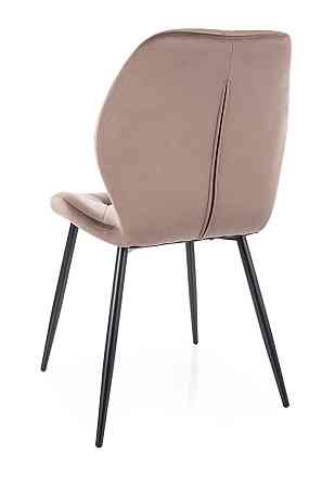 Стілець RICK VELVET чорний каркас/капучино BL.38 Київ