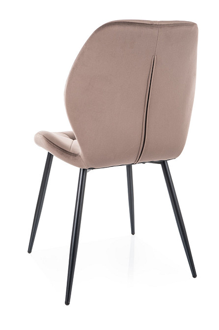 Стілець RICK VELVET чорний каркас/капучино BL.38 Київ - фото 4