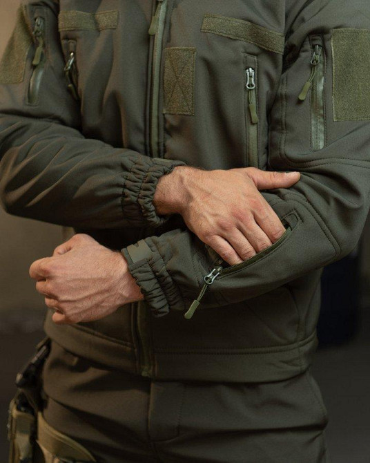 Демісезонний тактичний костюм софтшел Softshell ROCKET олива НП4862 Одеса - фото 17