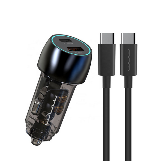 Автомобільний зарядний пристрій WUW-T103C PD 30W +QC 3.0 18W black Одеса - фото 1