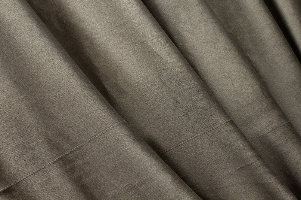 Комплект штор на люверсах VR-Textil Оксамит № 1656ш Капучино 150х280 см 2 шт (37-0232) Киев - изображение 7