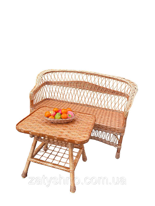 Плетений диван для дачі Київ - фото 4