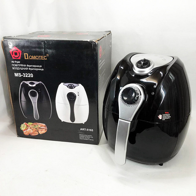 Фритюрниця побутова без олії Domotec MS-3220 1300 W 4,5 л, Безмасляная NK-835 фритюрница настольная Київ - фото 6