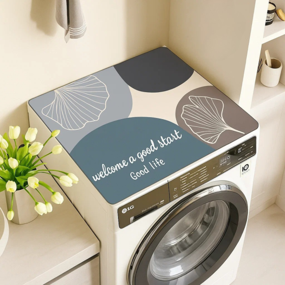 Коврик защитный на стиральную машину и бытовой техники влагопоглощающий,резиновый, 60х60см 