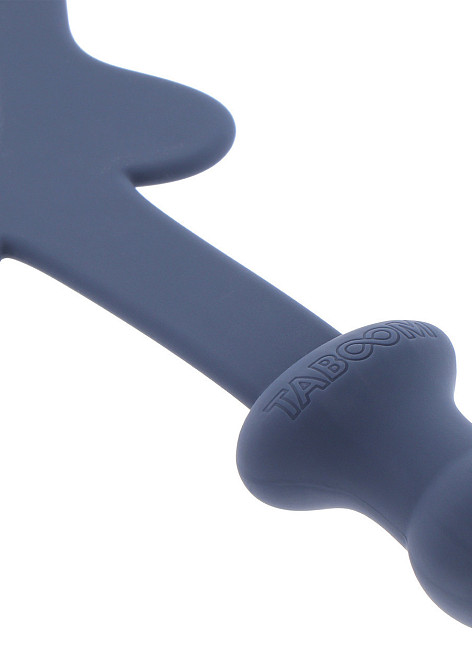Силиконовая шлепалка с держателем в виде анальной пробки Taboom Silicone Supreme, синий Sex Aura Киев - изображение 8