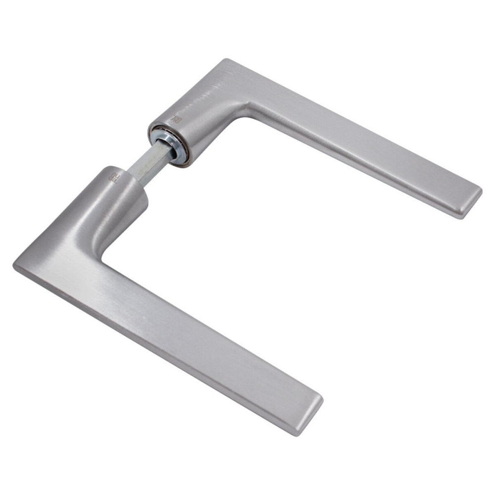 Дверна ручка на розетті Nuda Baar хром матовий R ф/з Київ - фото 3