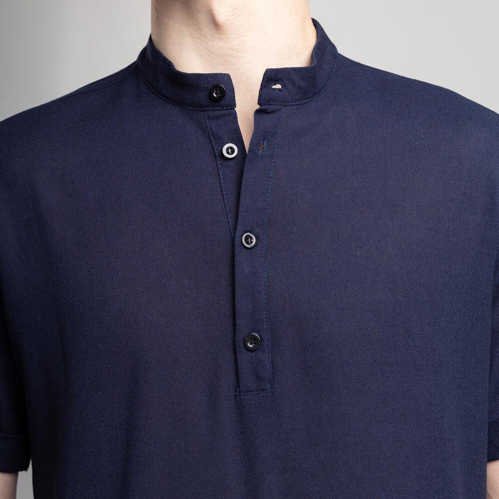 Чоловіча сорочка з коротким рукавом темно-синя Pobedov Molodist' Київ - фото 6