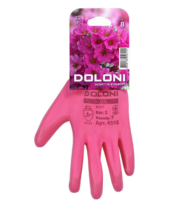 Перчатки рабочие трикотажные c нитриловым покрытием Doloni D-Oil 4592, р.8 Ровно - изображение 3
