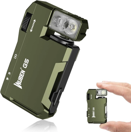 Фонарь брелок Wuben G5 EDC с красным светом + RGB Зеленый Винница