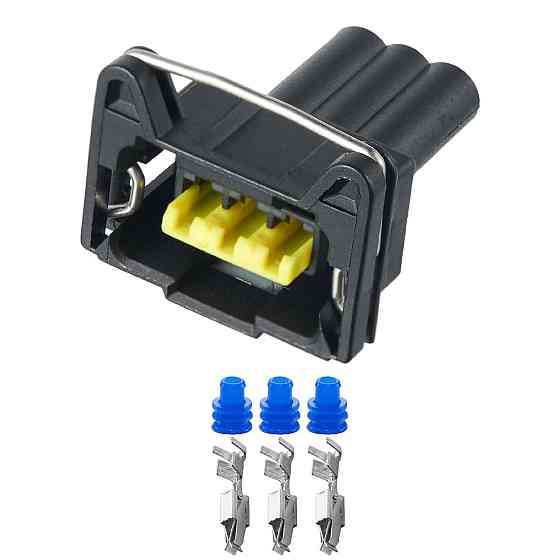 Разъем коннектор 3-кон., металл, 368000-1, TE Германия, Франция, Германия универс., Audi, Bugatti, Porsche, Seat, Skoda, VW 40583 Киев