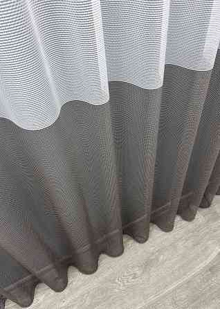 Тюль сітка льон колір білий з венге 1746т Київ