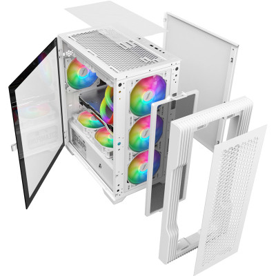 Корпус 1stPlayer T3-WH-4F1-W Винница - изображение 2