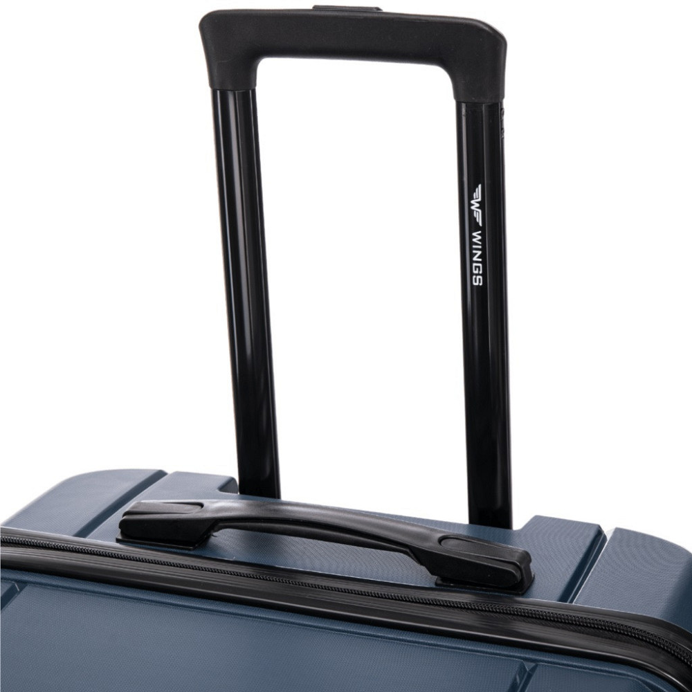 Чемодан полипропиленовый WINGS PP06 большой 78 см темно-синий Киев - изображение 4