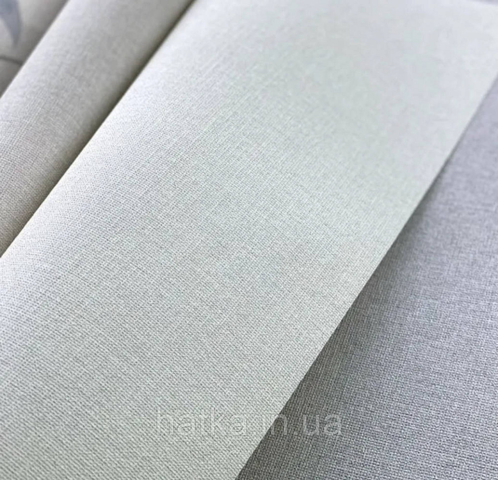 Шпалери вінілові на флізеліні Grandeco Universe метрові однотонні під тканину дрібна крапка білі UR1006 Київ - фото 1