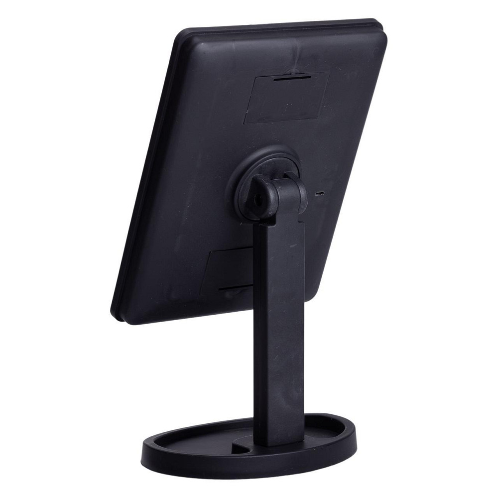 Настільне дзеркало з підсвічуванням 22 LED для макіяжу 21х16 см прямокутне на ніжці USB Чорне HP-10-4AB Київ - фото 5