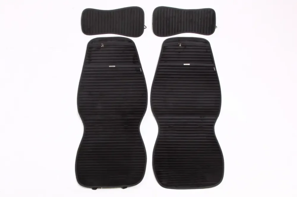 Накидка на сидушку Elegant Napoli передняя черный (2 шт. с подголовниками) Винница - изображение 1