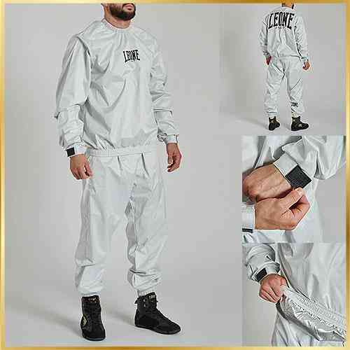 Костюм для похудения Leone Advance Grey термокостюм сауна эффект потоотделения фитнес тренировочный Размер S/M Киев