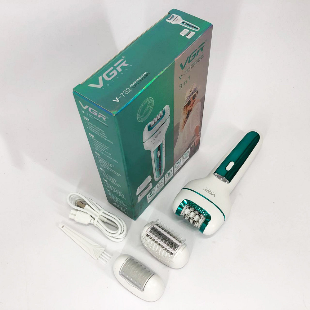 Терка для педикюрної обробки стоп VGR V-732, Багатофункціональна жіноча бритва, Насадка пемза для п'ят YX-23 Львів - фото 2