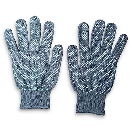 Робочі рукавички нейлонові тонкі з мікроточкою — господарські перчатки для саду, городу та дачних робіт Харків