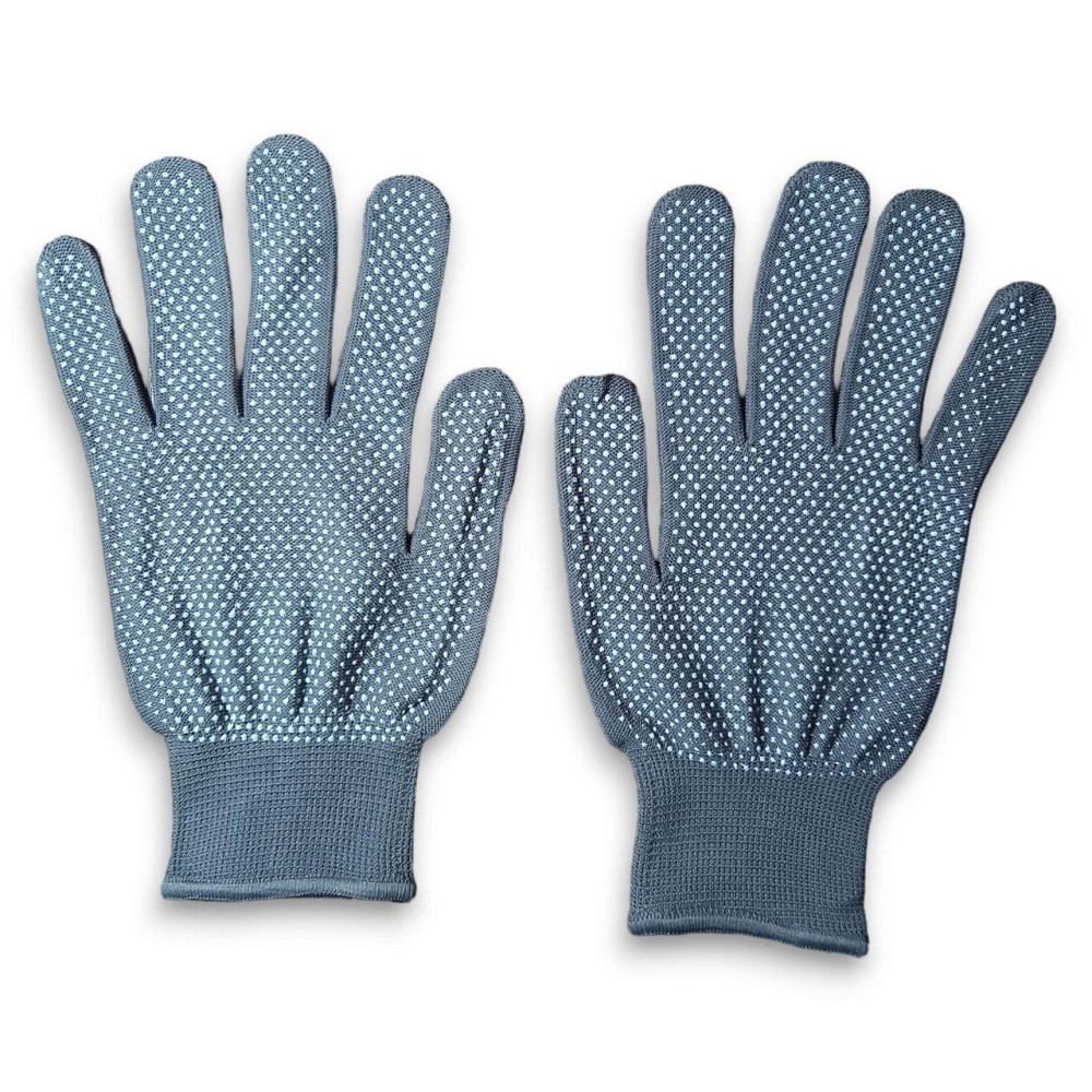 Робочі рукавички нейлонові тонкі з мікроточкою — господарські перчатки для саду, городу та дачних робіт Харків - фото 1