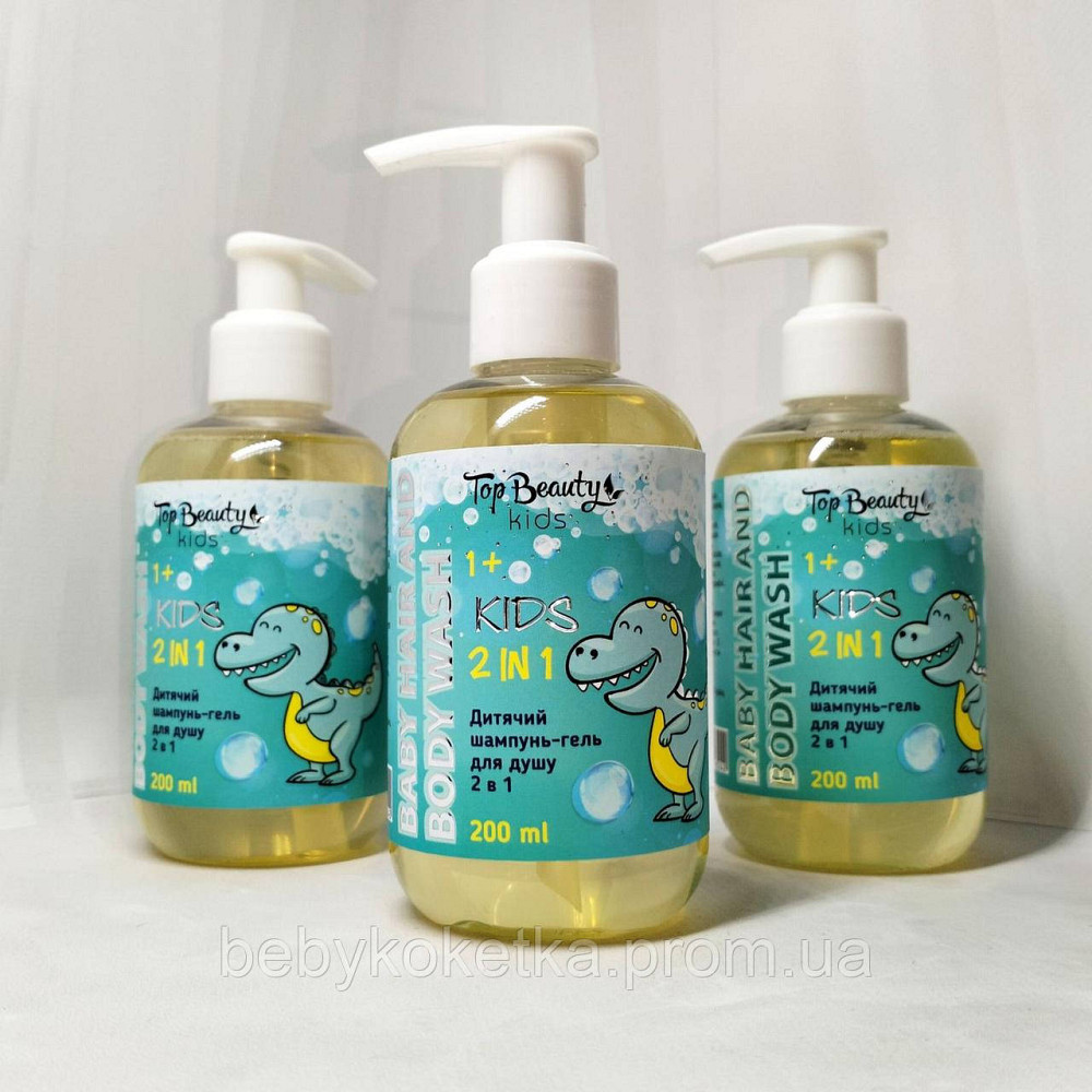 Дитячий шампунь-гель для душу 2 в 1 Top Beauty, 200 мл Львів - фото 1