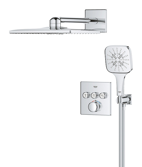Душова система прихованого монтажу на 3 виходи з термостатом Grohe Grohtherm SmartControl  ( 34864000 ) 39584 Харьков - изображение 6