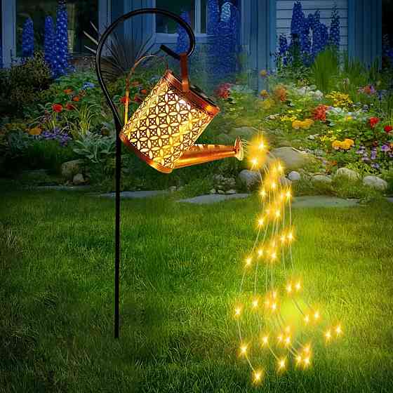 Садовий ліхтар на сонячній батареї, 80 см, Fairy lamp / Світильник газонний / Вуличний ліхтар для саду Київ