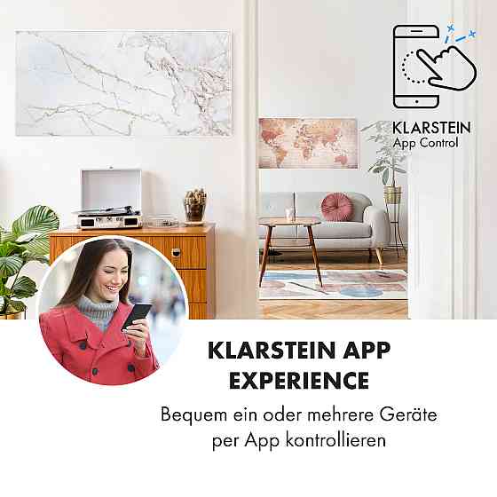 Розумний інфрачервоний нагрівач Wonderwall Air Art 120x60 см, 700 Вт, настінне встановлення, застосунок Рівне