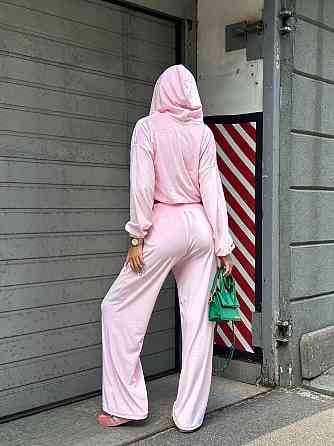 Жіночий велюровий костюм із плюш велюру Рожевий 48/52 Харків