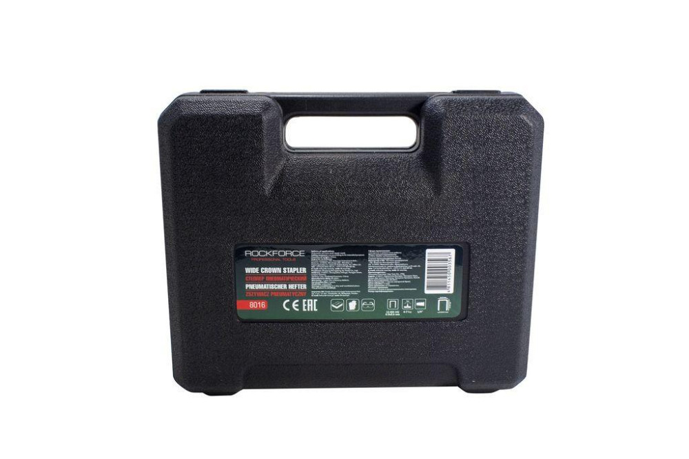 Степлер пневматичний (скоба: 12.8мм, 6-16мм; 4-7 Bar), в кейсі ROCKFORCE RF-8016 Одеса - фото 3