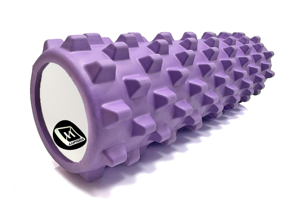 Масажний ролик EasyFit Grid Roller PRO 45 см Фіолетовий Коломия - фото 2