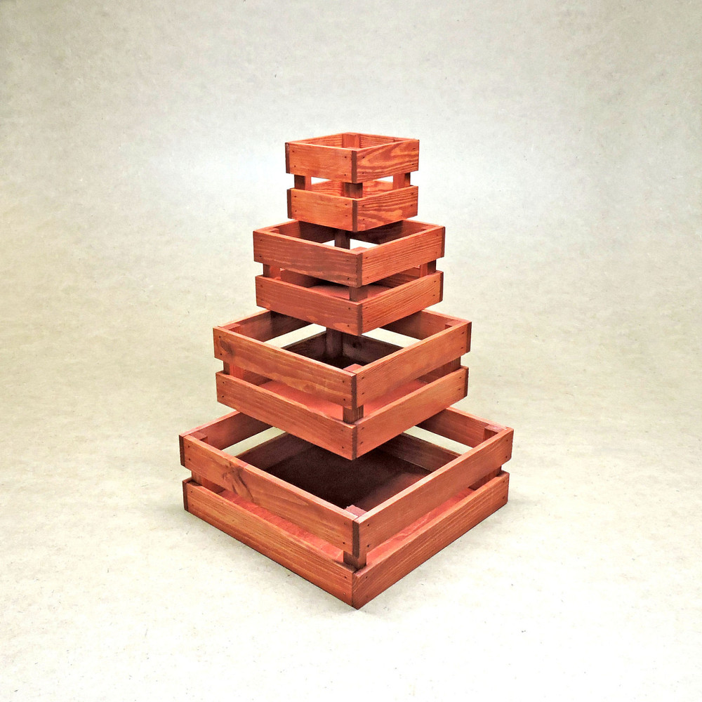 Набір коробів для зберігання "Мілена" 4шт корал Миколаїв - фото 5