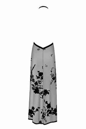Платье Noir Handmade F312 Divinity, XXL, black, прозрачное, в пол, открытая спина, разрез сбоку Sex Aura Киев