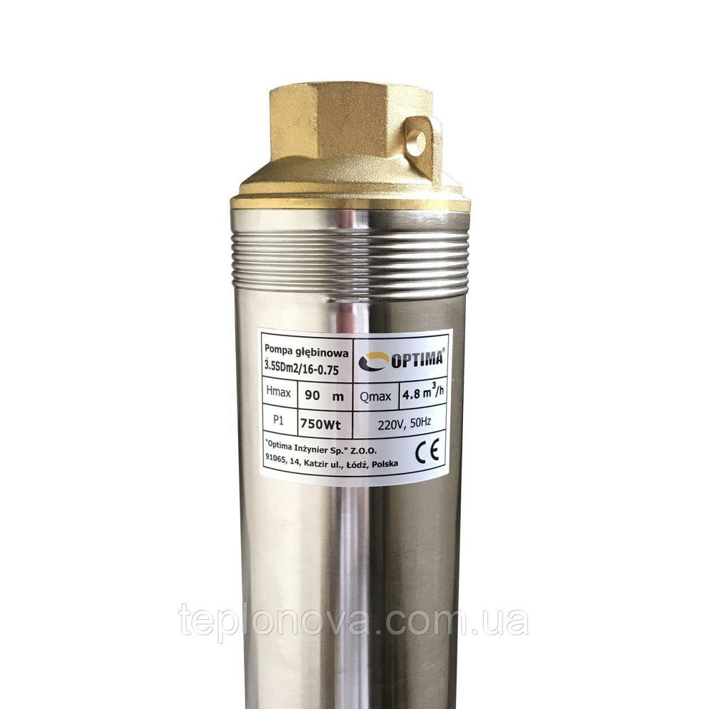 Насос скважинный с повышенной уст-тью к песку OPTIMA 3,5SDm2/16 0,75 кВт 90м + пульт +кабель 15м NEW Черновцы - изображение 3