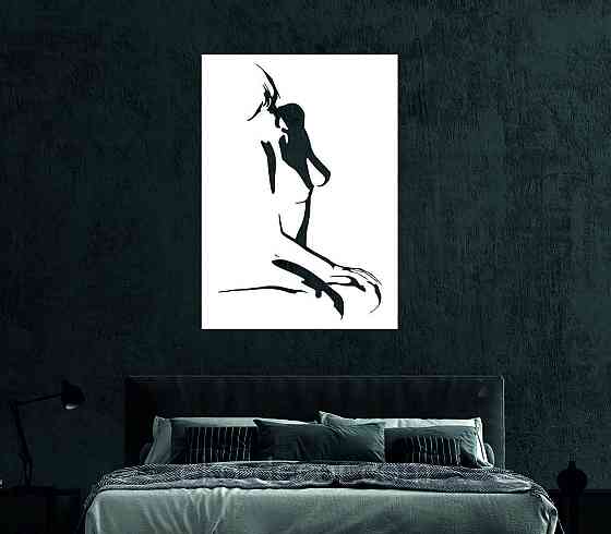 Декоративне настінне Панно «Силует жінки», Декор на стіну Київ