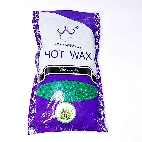 Віск плівковий низькотемпературний Konsug Beauty в гранулах, 180  Алоя віра Київ