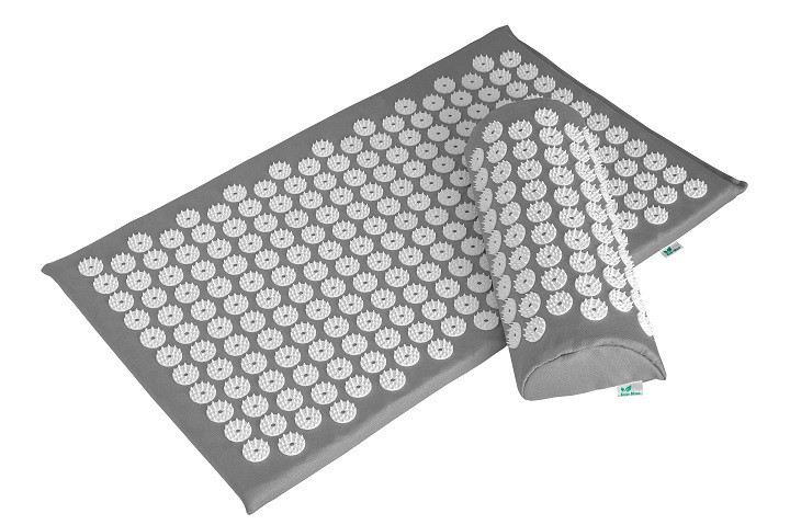 Аплікатор Кузнєцова Набір серія Eko-Max Сірий (Килимок + Валик + Чохол) – Масажний комплект для дому Івано-Франківськ - фото 3