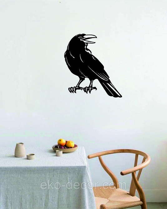 Декоративное настенное Панно «Ворон» Декор на стену Киев - изображение 10