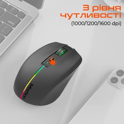 Мышка Meetion BTM002 Wireless/Bluetooth Black (MT-BTM002-A) Винница - изображение 4