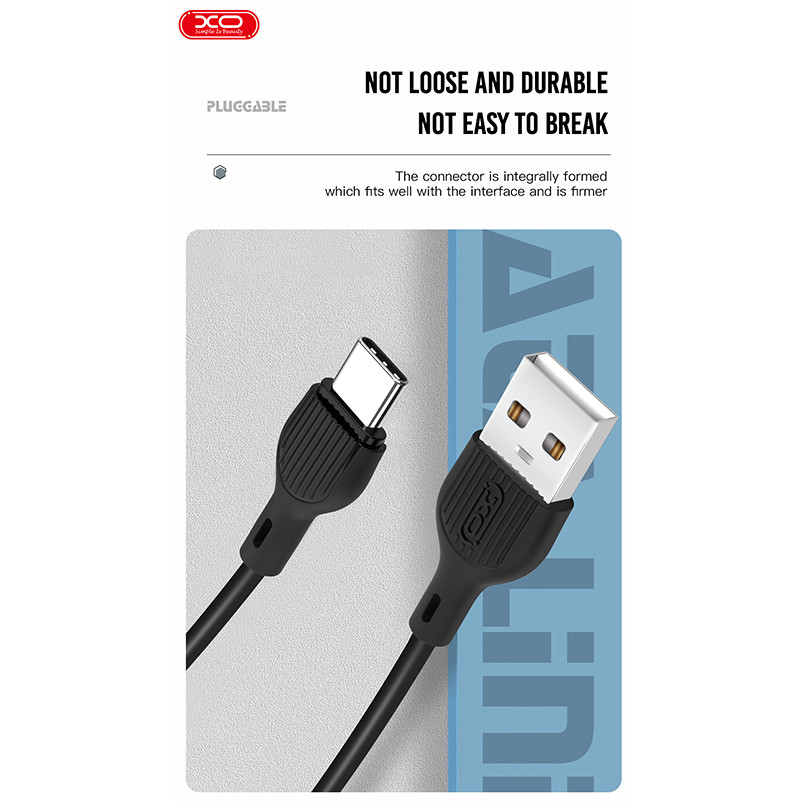 Кабель XO USB to Micro USB 2,1А 1м чорний Львів - фото 3