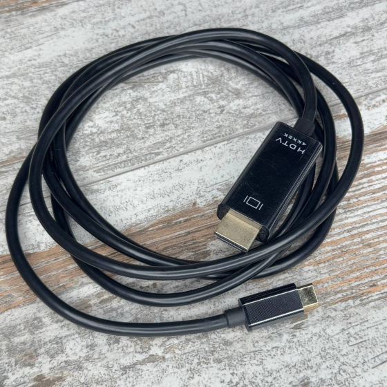 Кабель USB Type-C – HDMI 1.7 м, 4K 30Гц, Thunderbolt 3, для Apple MacBook, ноутбуков Киев