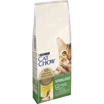 Сухой корм для кошек Purina Cat Chow Sterilised с курицей 15 кг (7613032233051) Винница