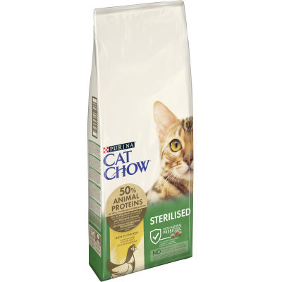 Сухой корм для кошек Purina Cat Chow Sterilised с курицей 15 кг (7613032233051) Винница - изображение 6