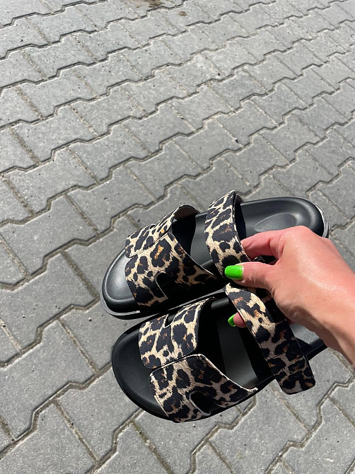 SEE SEVEN Жіночі шльопанці, натуральна шкіра, на низькому ходу леопардові SEE SEVEN 1662 р. 38 Коломия - фото 6