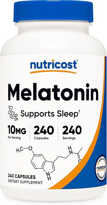 Melatonin, 10 mg, 240 Capsules Луцк - изображение 1