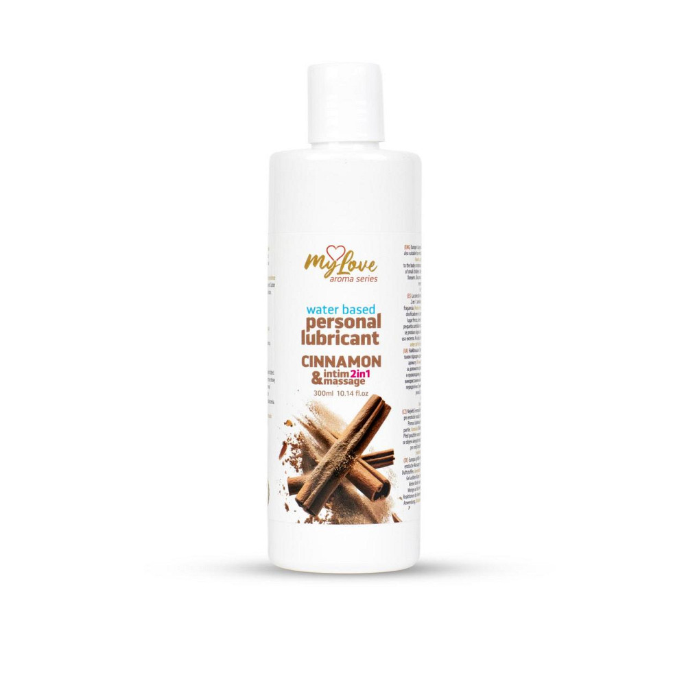 2в1 лубрикант та масажний гель - MyLove Aroma Series Intim&Massage Cinnamon, 300 мл Sex Aura Київ - фото 1