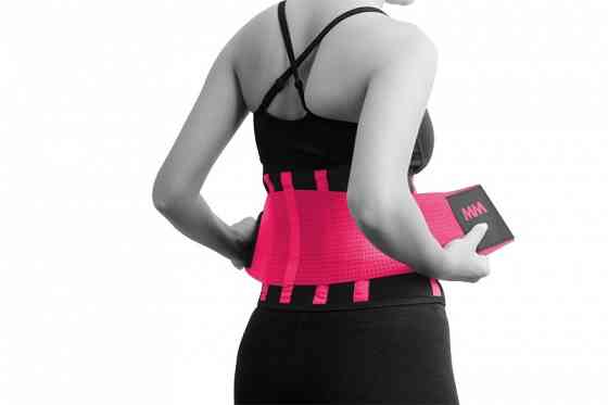 Пояс компрессійний MadMax MFA-277 Slimming belt Black/neon pink L Кам'янське