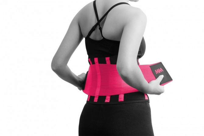 Пояс компрессійний MadMax MFA-277 Slimming belt Black/neon pink L Кам'янське - фото 1