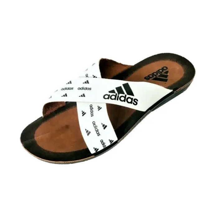 Чоловічі Шльопанці Тапочки Adidas Сланці Білі ( розміри: 40,41,42,43,44,45) Дніпро - фото 1