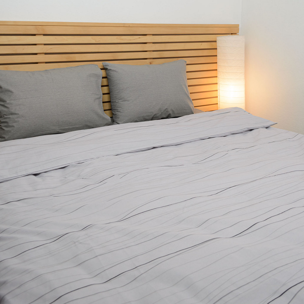 Комплект постельного белья семейный Бязь ранфорс Артемида 120 г/м2 YouStar (Серый) 2 х 70х70 Сумы - изображение 3
